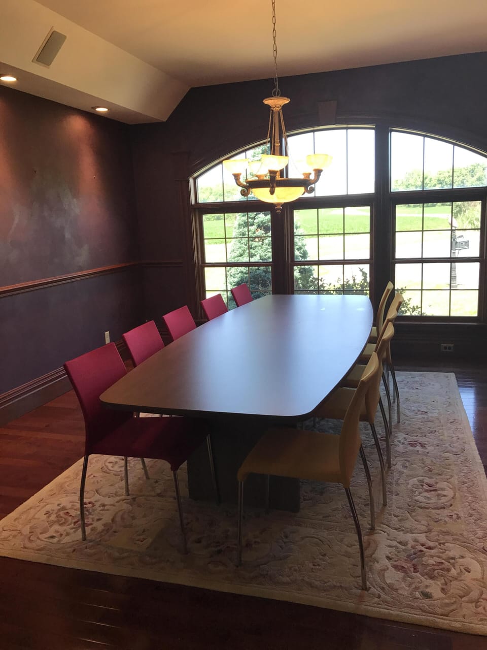 Dining area just off the kitchen 