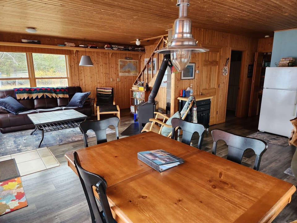 Open living area on first floor.
