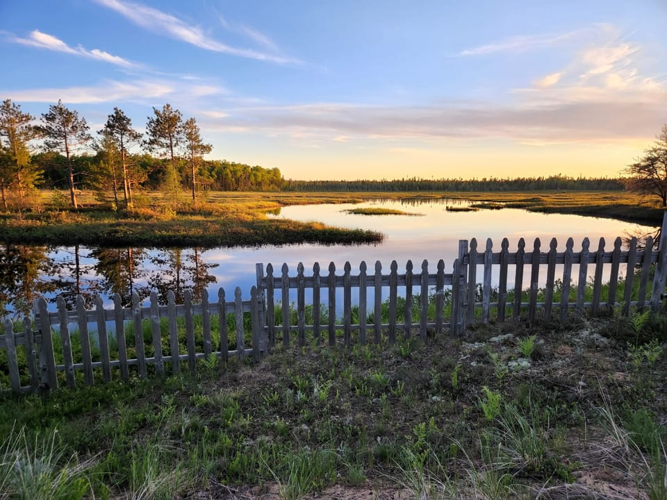 The marsh to the west is stunning as well.