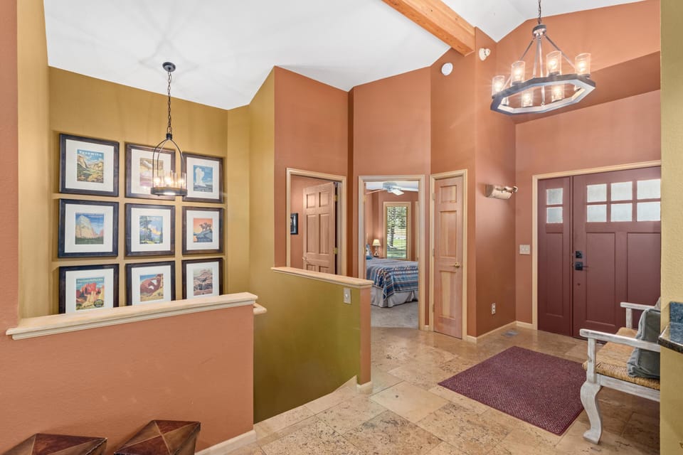 Warm and welcoming entryway