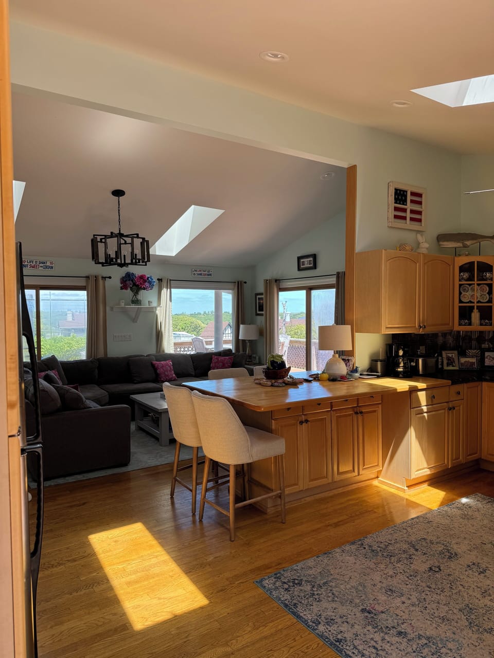 Kitchen island & Main Living Area