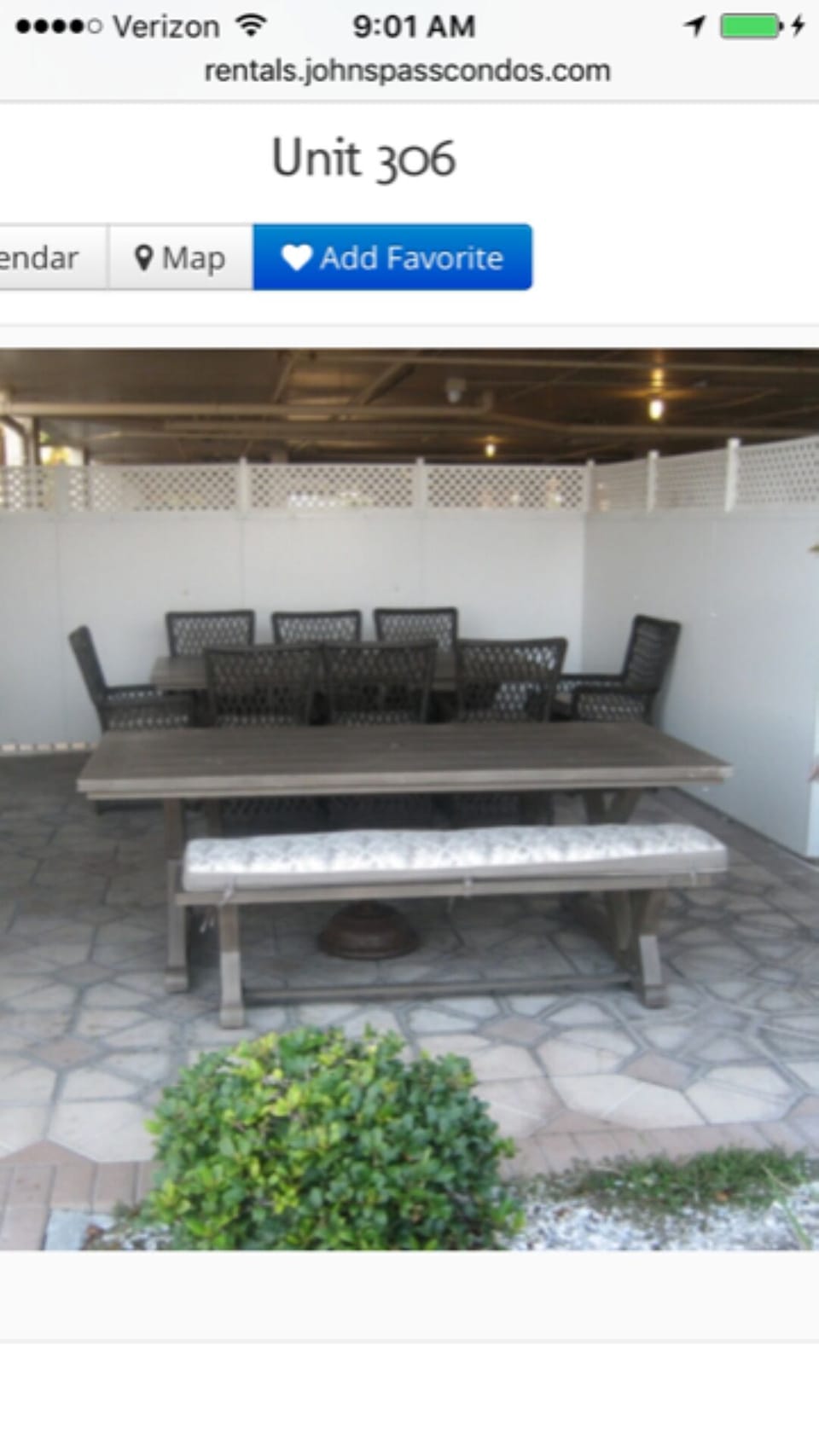 Covered picnic area in pool and patio area
