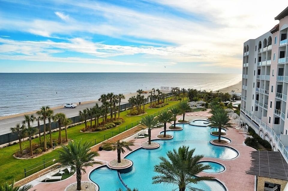 View from balcony.
