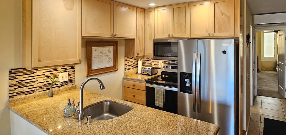 Fully Stocked Kitchen with Quiet Dishwasher, Ice Maker and Air Fryer in the Oven