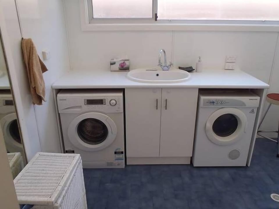 The main bathroom and laundry fully ready.