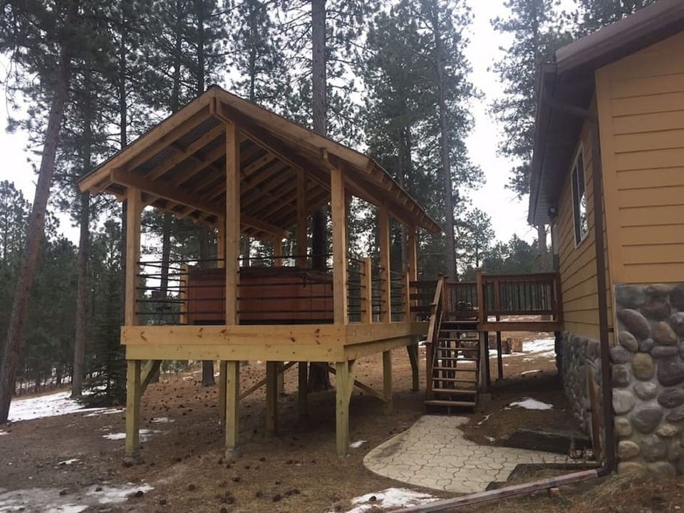 Rear Hot Tub Deck