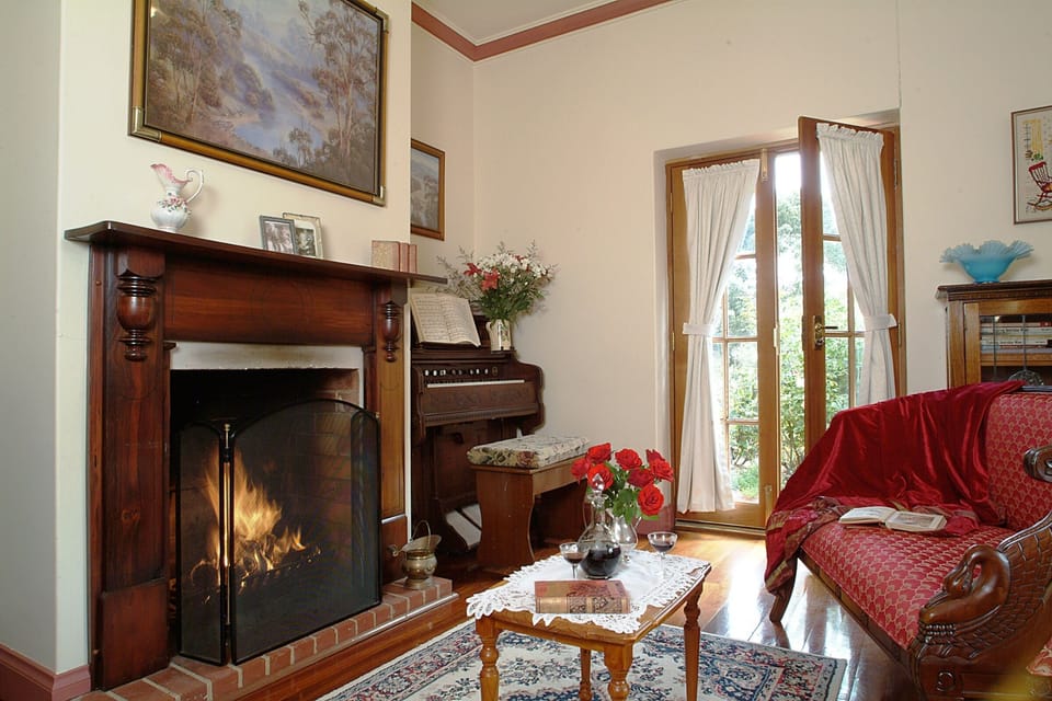 Cosy open fire sitting room
