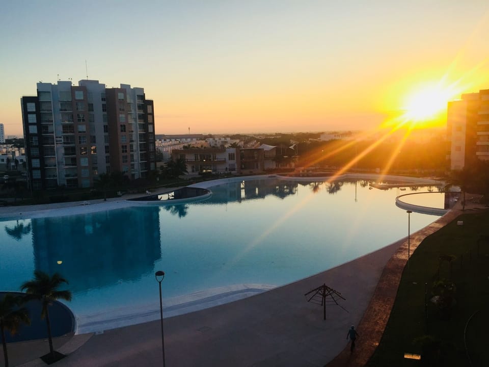Beautiful view from the balcony 