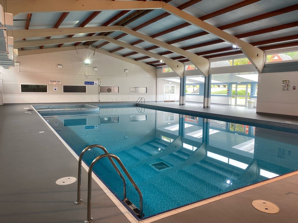 Indoor heated swimming pool included for our guests