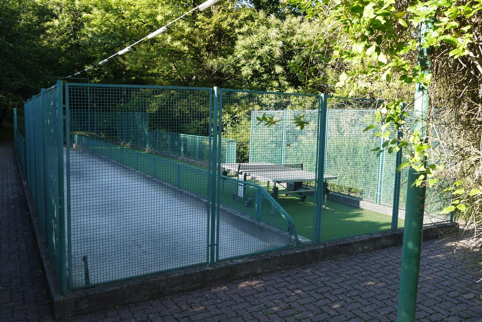 boules pitch and table tennis