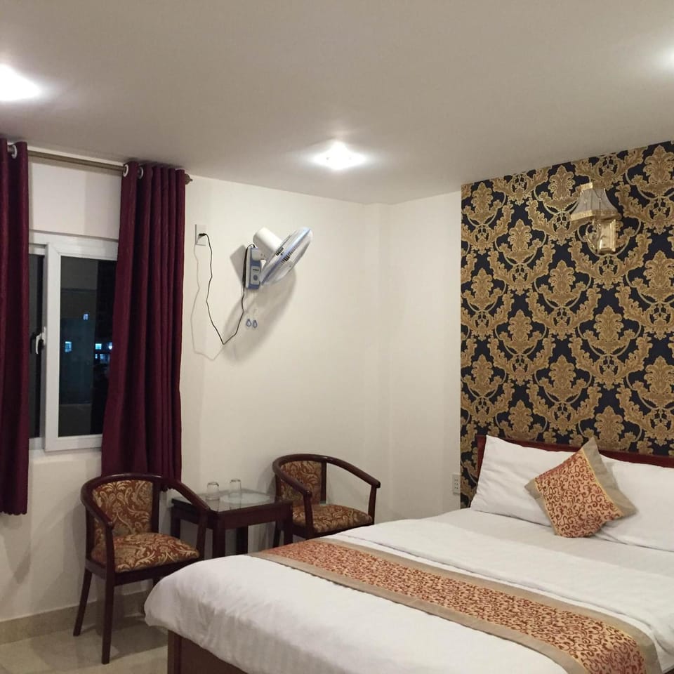 Minibar, desk, blackout drapes, free WiFi