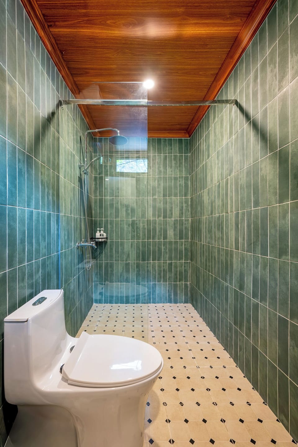 Deluxe Double Room | Bathroom | Shower, free toiletries, hair dryer, slippers