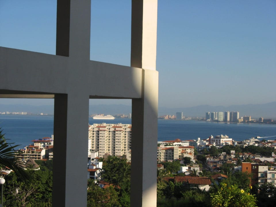 A view from the balcony