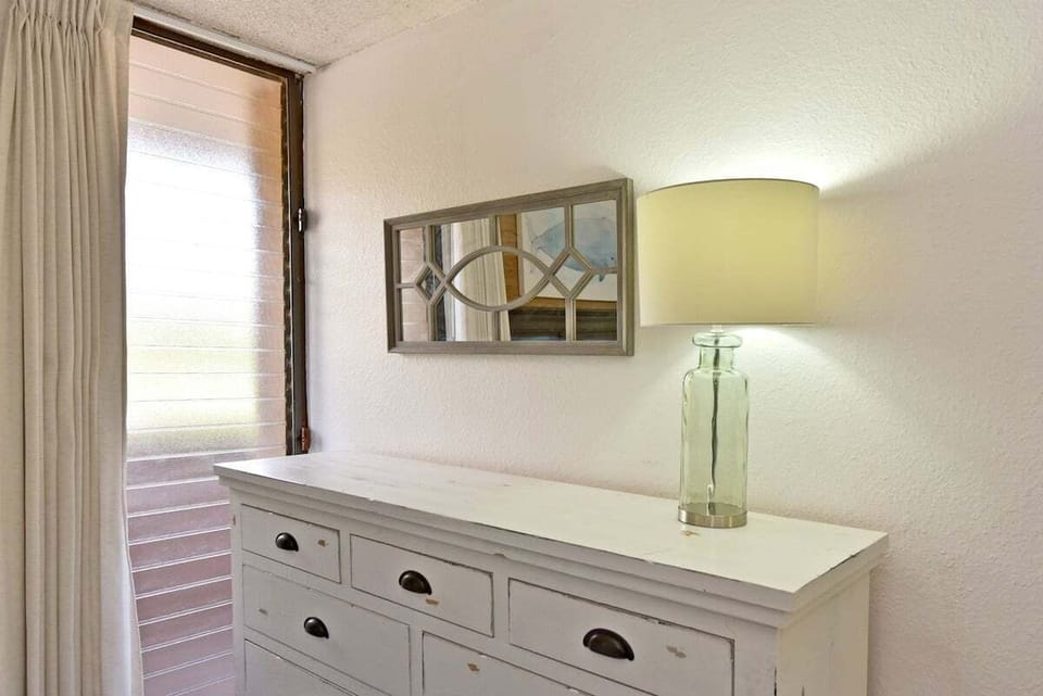 Bright dresser area with soft natural lighting