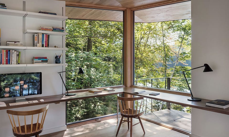 View from second-floor study.