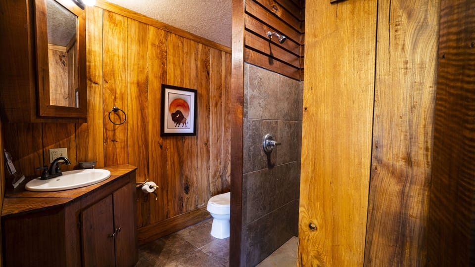 Full bathroom in master bedroom.