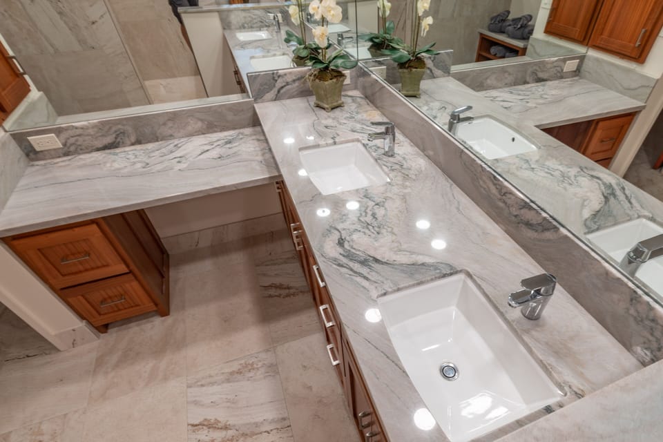 Enjoy the spaciousness of your main ensuite master bath, equipped with walk in shower, soaking tub, double sinks, spacious vanity and separate toilet closet.