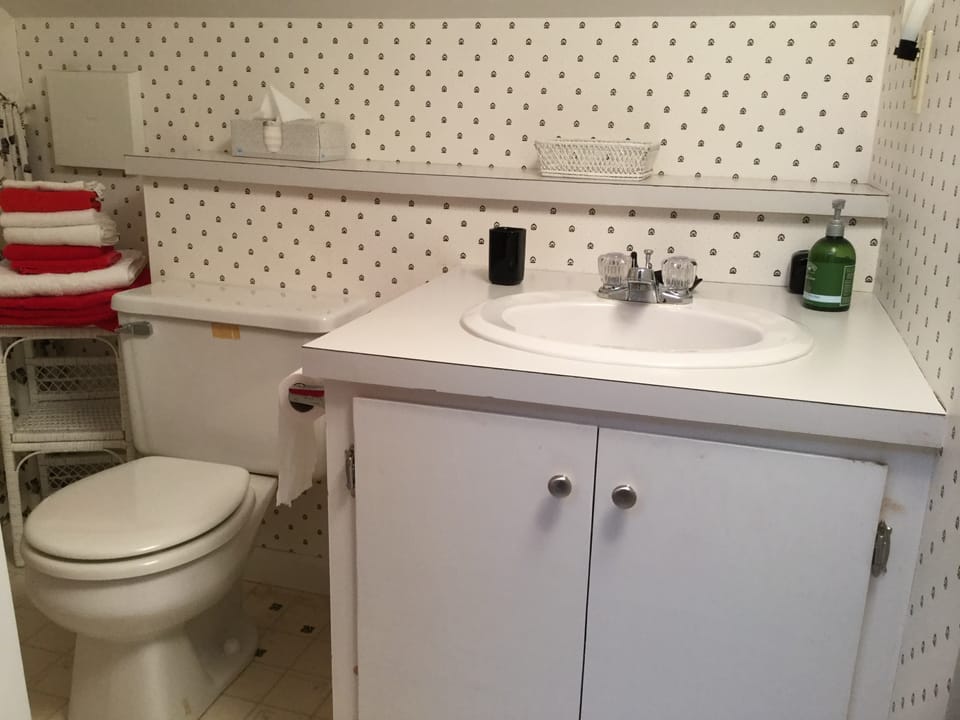 Half bathroom on the second floor