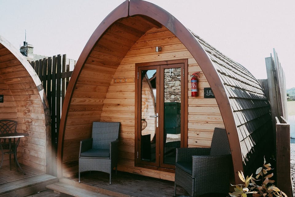 Cabin, Ensuite (Twin Glamping Pod) | Terrace/patio