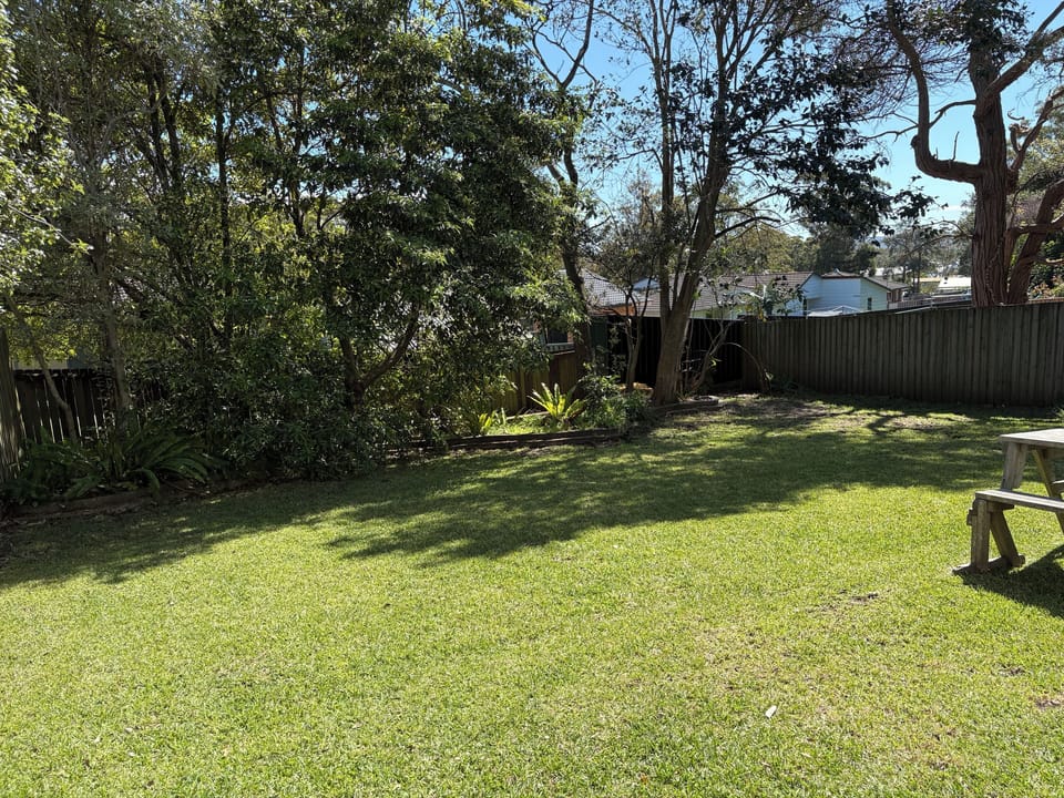 Back yard - fully enclosed