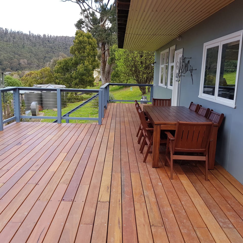 Our beautiful big deck - a beautiful outdoor space!