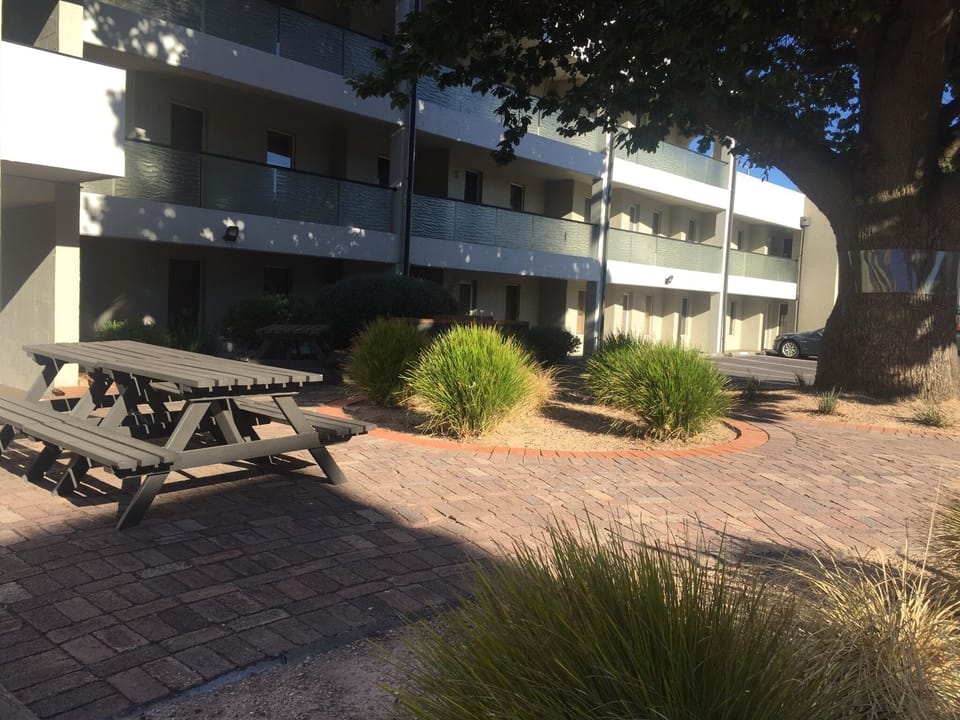 Shared BBQ area in complex
