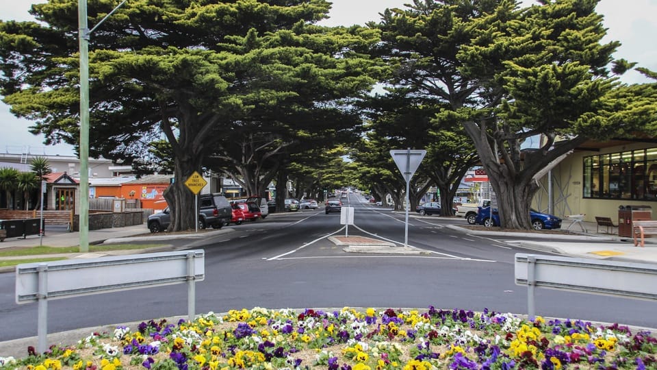 Main shopping strip 