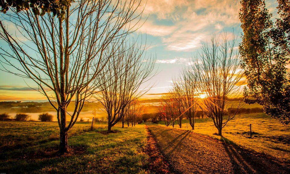 Beautiful scenery from inside looking out