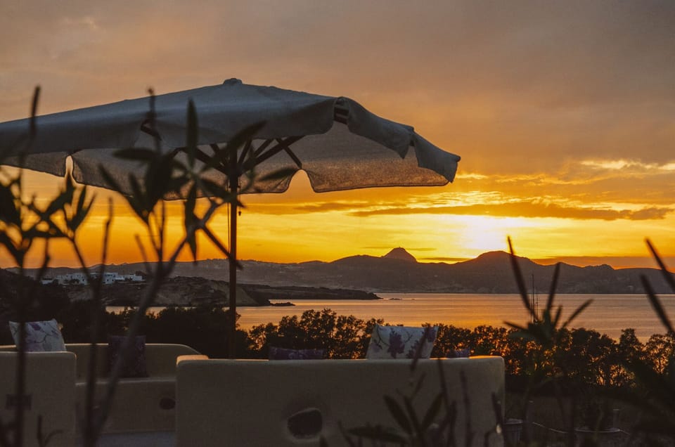 Aloni, the sunsets are marvelous from the sea-garden