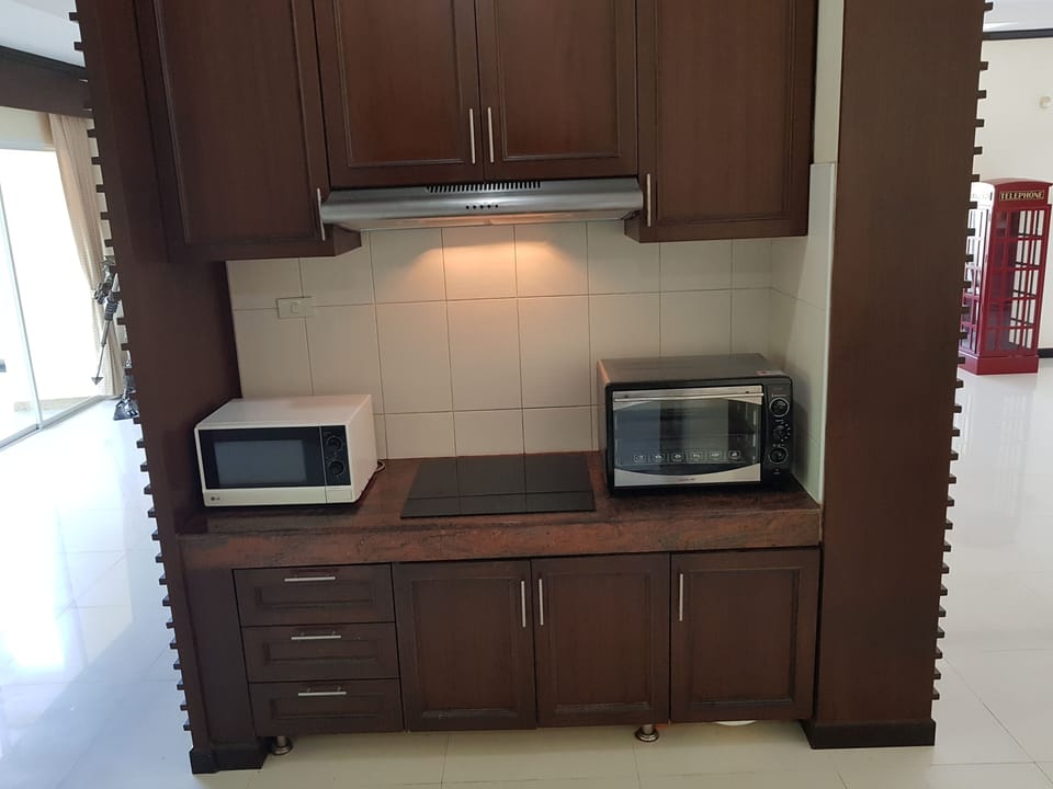 Microwave and oven