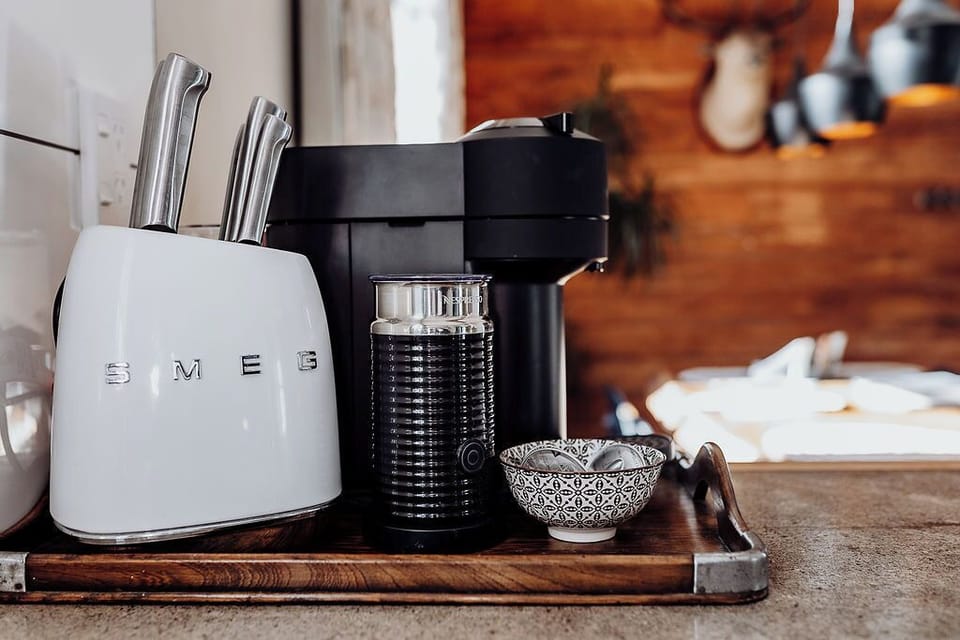 Make your morning coffee with ease - everything you need is ready and waiting.