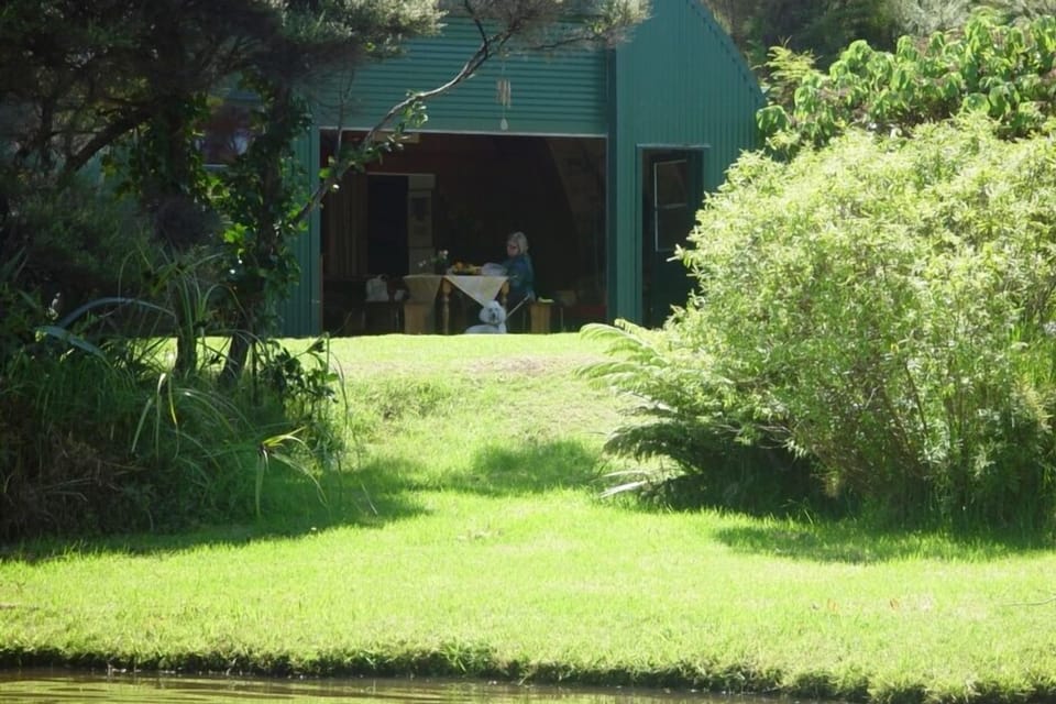 Barn from pond