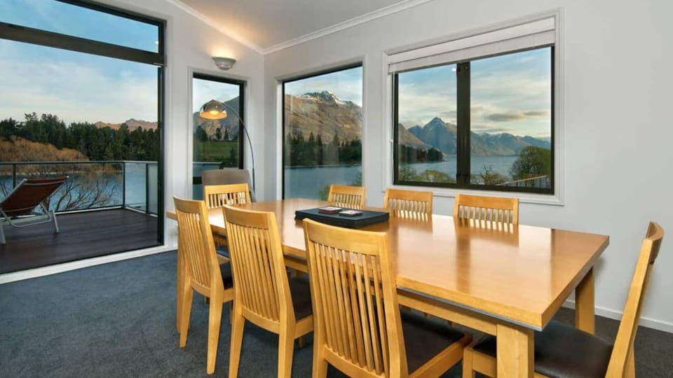 Enjoy spectacular views from the dining table