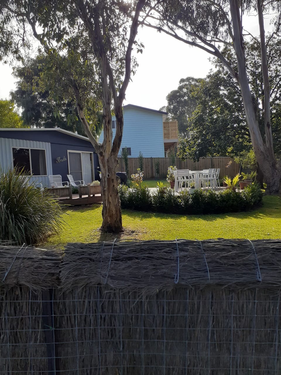 House, deck and garden