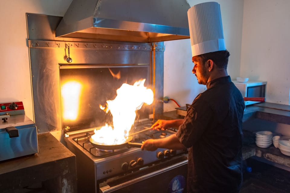 The villa comes with your private Chef Aruna  