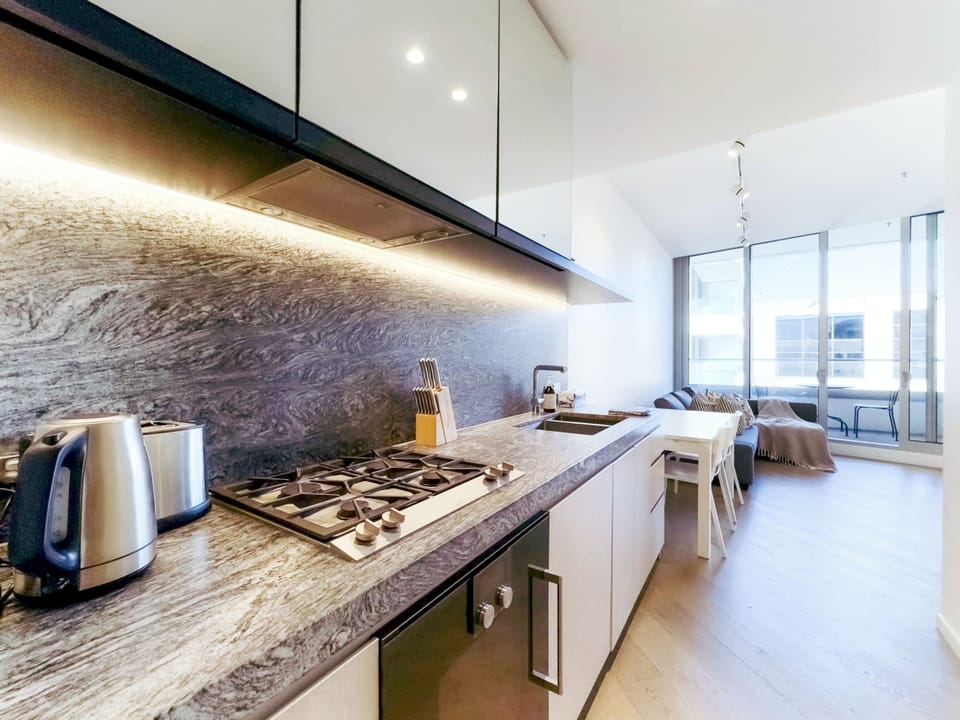 fully equipped open kitchen
