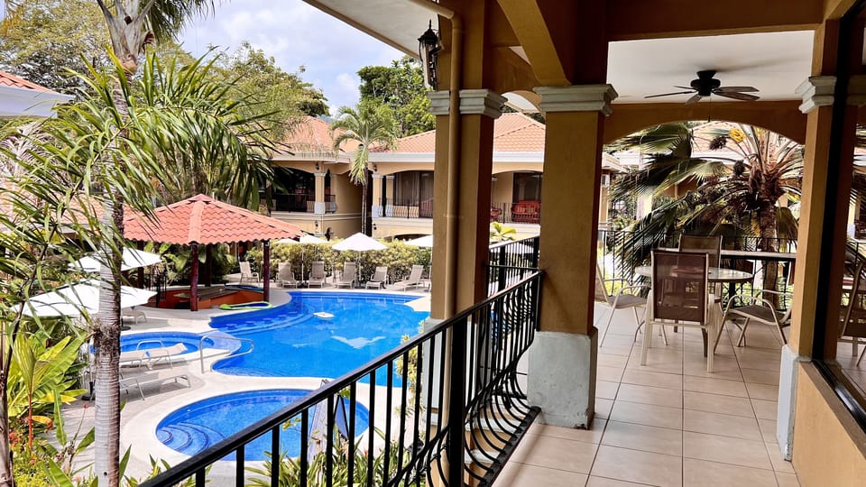 Pool view from the terrace