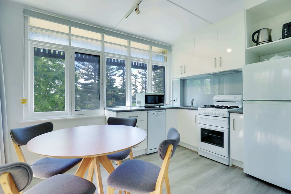 large full size kitchen with full size fridge