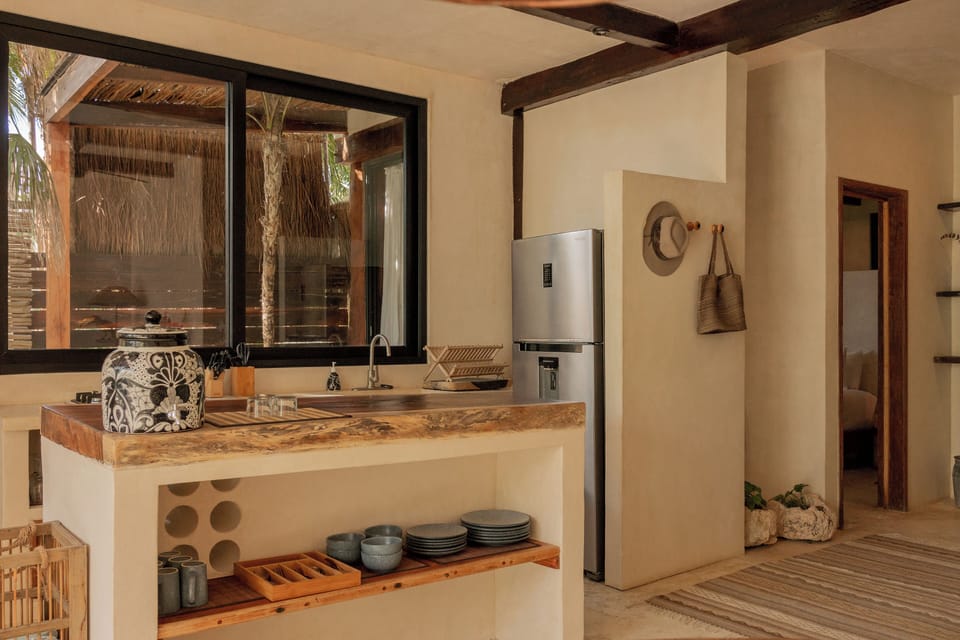 Fully-equipped kitchen.