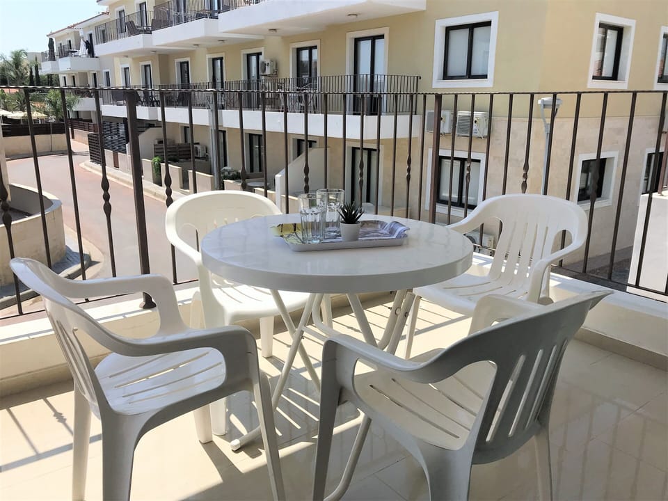 Balcony with resort view