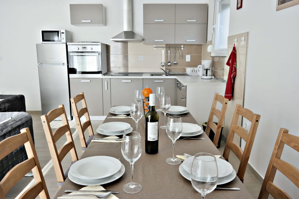 Dining area and kitchen