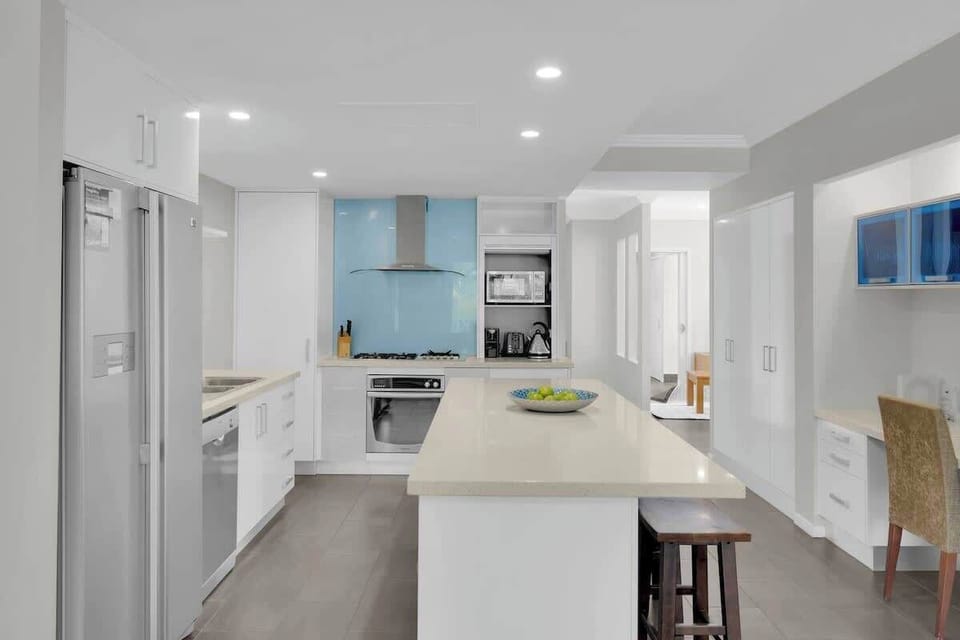 The kitchen is fully-equipped for your holiday catering.