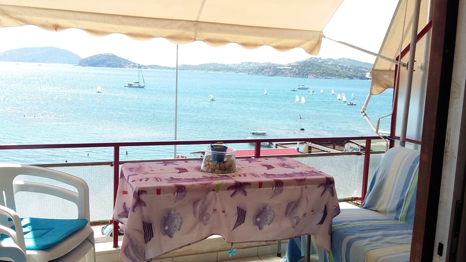 view from the balcony