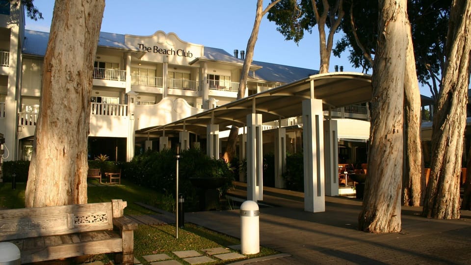 Entry to the resort