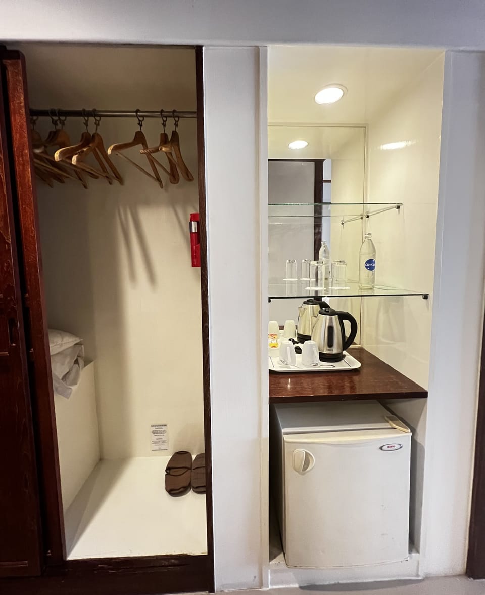 Shower, eco-friendly toiletries, hair dryer, towels