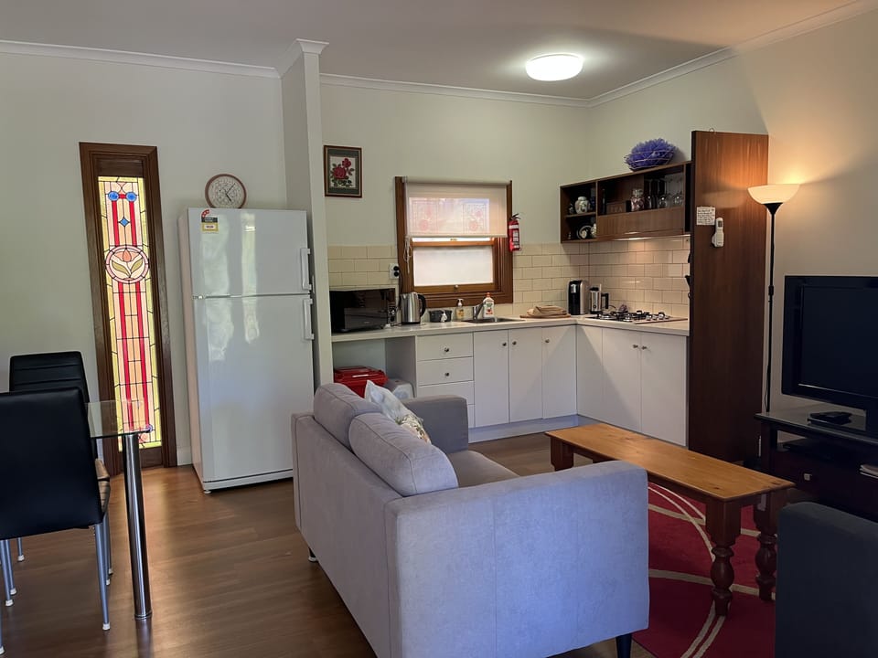 Living area looking towards kitchen