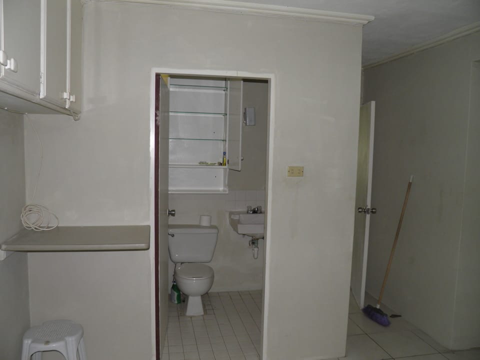 entrance to bathroom