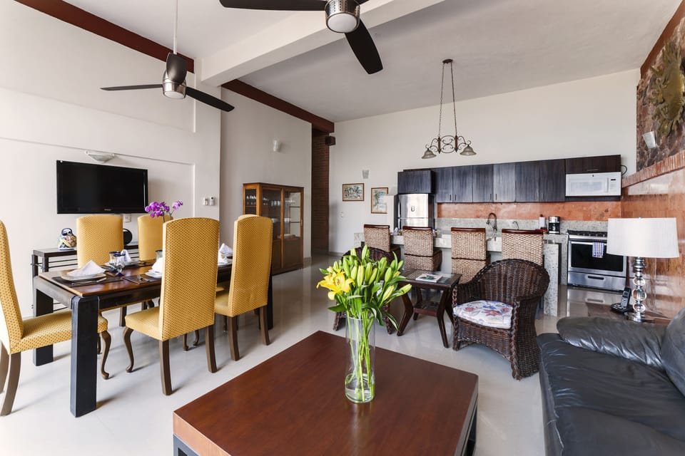 Kitchen / living / dining areas