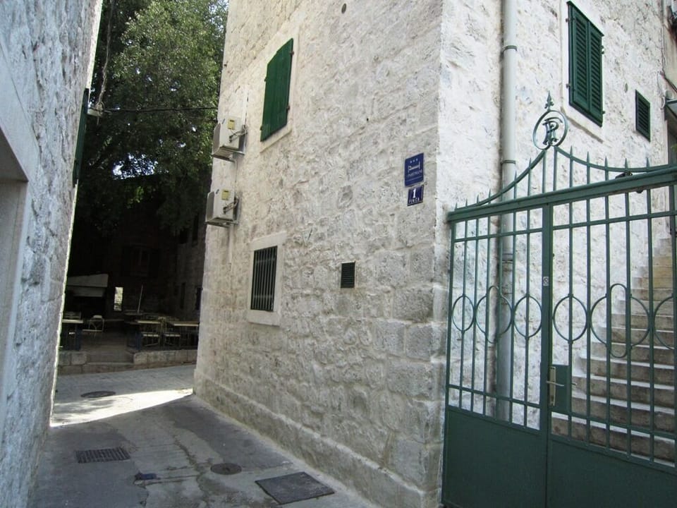 stone house, old town, center