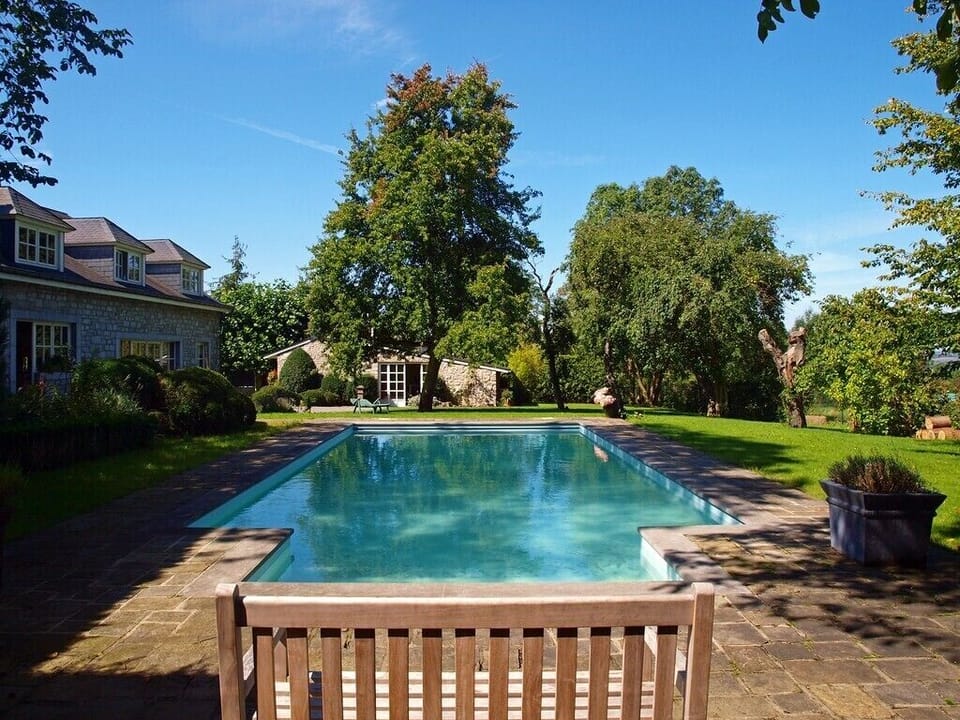 The garden and the pool